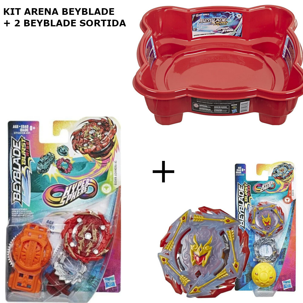 Kit 3 Piões De Batalha - BeyBlade Burst - Surge Speedstorm