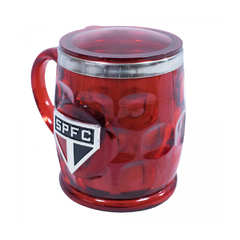 CANECA TÉRMICA SÃO PAULO FC TRICOLOR BRASÃO METAL 500ML - comprar online