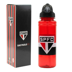 GARRAFA DO SÃO PAULO 700ML SQUEEZE ACADEMIA CANUDO RETRATIL