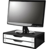 SUPORTE MONITOR COM 2 GAVETAS BLACK PIANO