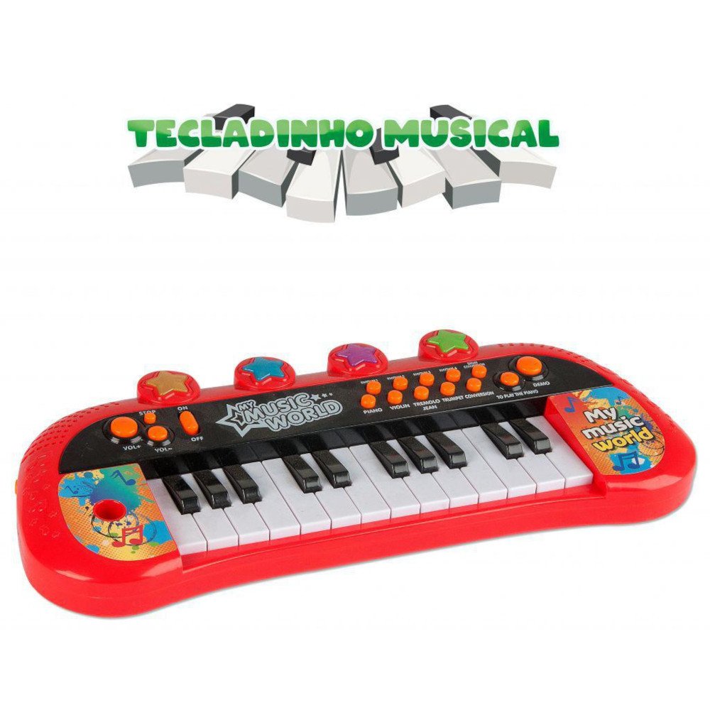 Teclado Musical Infantil - Brinquedo Educativo Piano, órgão