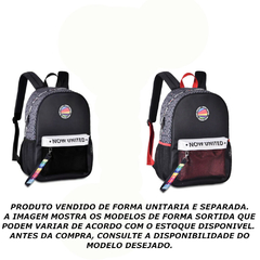 MOCHILA NOW UNITED ESCOLAR COM CHAVEIRO - CLIO