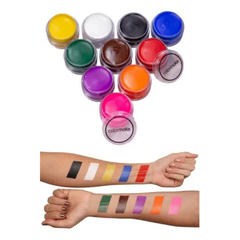 KIT PINTURA FACIAL CREMOSA 10 CORES - COLORMAKE - comprar online