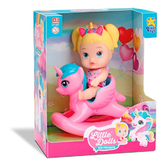 BONECA BEBÊ LITTLE DOLLS BALANCINHO UNICORNIO - DIVERTOYS na internet