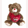 URSO DE PELUCIA 30CM COM CORACAO AMOR FIZZY - comprar online