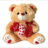 URSO DE PELUCIA CARAMELO CORACOES AMO VOCE 43CM FIZZY