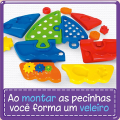 BRINQUEDO QUEBRA CABEÇA VELEIRO INFANTIL PLAY TIME COTIPLÁS - Mei-Mei Papelaria - Sempre Presente com Você