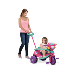 TRICICLO VELOBABY PASSEIO E PEDAL (ROSA) - BANDEIRANTE na internet