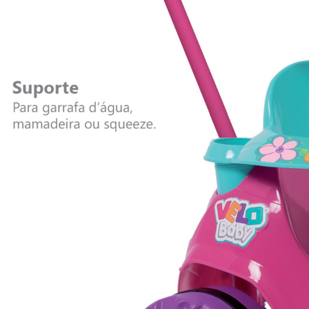 Motoca Triciclo Velobaby Passeio Com Pedal Para Menino