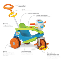 TRICICLO VELOBABY PASSEIO & PEDAL - BANDEIRANTE - comprar online