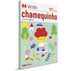 PAPEL SULFITE A4 VERDE CHAMEQUINHO 100FLS 75g - CHAMEX