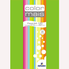 PAPEL A4 VERDE 25 FOLHAS 120G COLORMAIS - comprar online