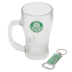 CANECA PALMEIRAS VIDRO COM ABRIDOR XC3104A-3 - MILENO