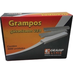 GRAMPO GALVANIZADO 23/8 CAIXA COM 5000 UNIDADES - GRAMP LINE - comprar online