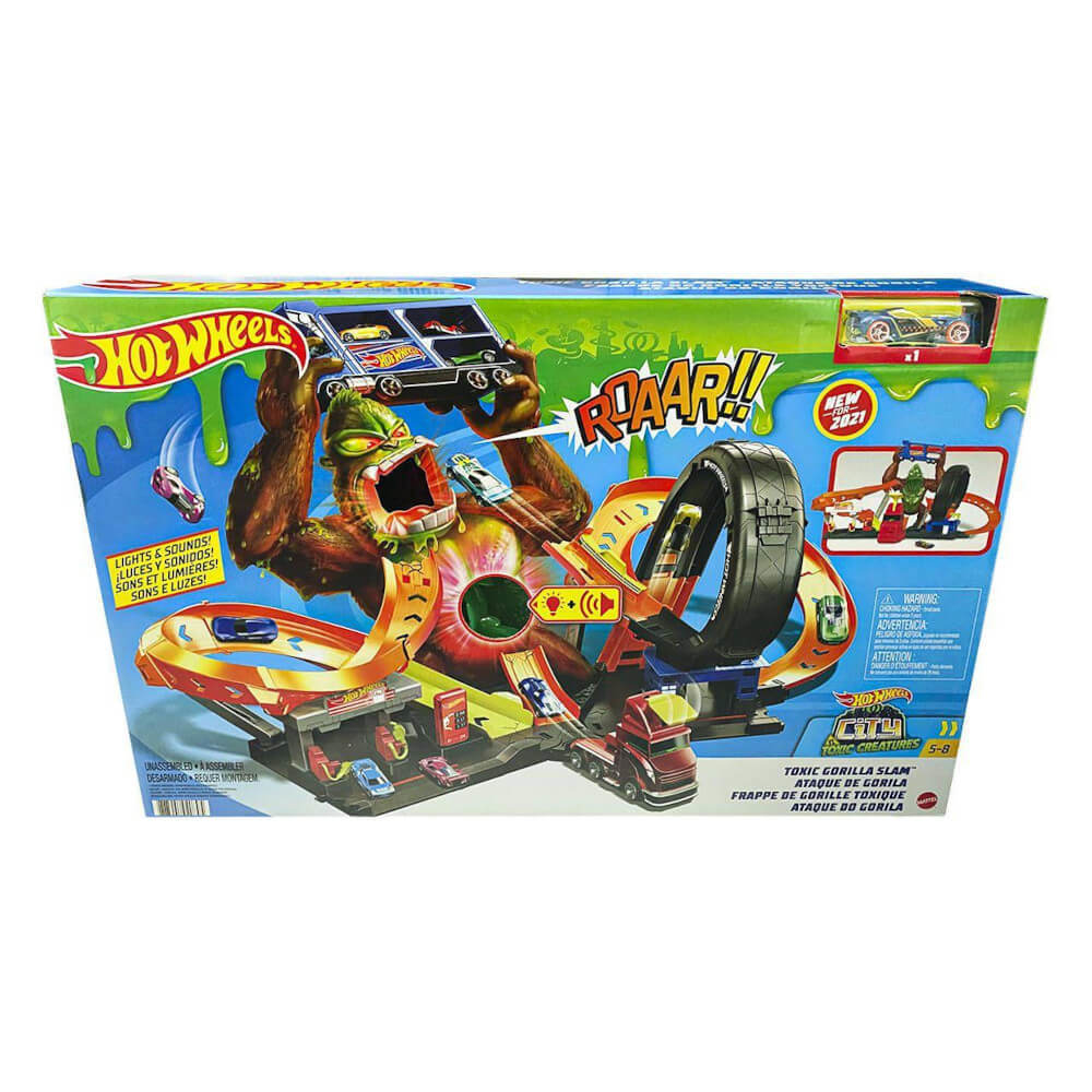 Hot Wheels City vs. Toxic Creatures Toxic Gorilla Slam Diecast Car
