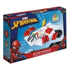 CARIMBOS COM GIZ DE CERA HOMEM ARANHA - XALINGO