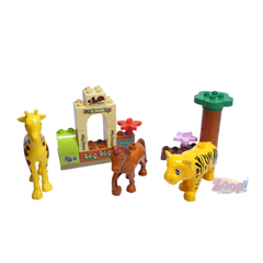 BLOCOS DE MONTAR BLOK BLOK ZOOLOGICO C/SOM - ZOOP TOYS - Mei-Mei Papelaria - Sempre Presente com Você