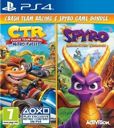Combo Crash Team Racing Nitro Fueled y Spyro Reignited Trilogy Ps4 Digital