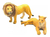 ANIMALES MUSEO LEON x 2 (AC008)(8267650225036) - comprar online