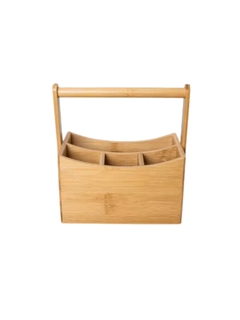 Organizador Cubiertero Bamboo 4 Divisiones - tienda online