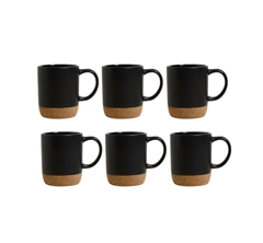 Taza Mug Cerámica con Base Corcho 400ml - comprar online