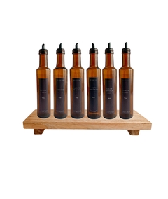 SET X6 ACEITEROS 250ML CILÍNDRICOS ÁMBAR