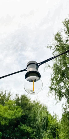 GUIRNALDA DE LUCES LED "REDONDA" TRANSPARENTE - 30 METROS (40 lámparas)