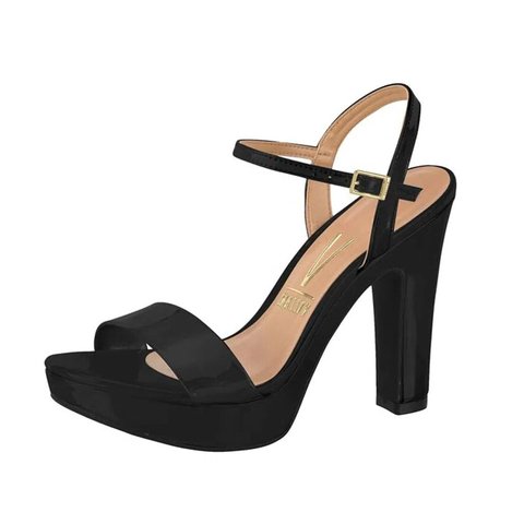 Sandalia Vizzano plataforma negro Charol