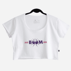 camiseta cropped boxe feminina