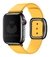 Pulseira Couro Fecho Moderno Magnético Amarelo Compatível com Apple Watch - Baú do Viking
