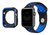 Pulseira Furos + Case Preto Azul Compatível Apple Watch