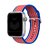 Pulseira Nylon Fecho Vermelho Azul Compatível com Apple Watch