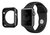 Pulseira Furos + Case Preto Compatível Apple Watch