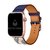 Pulseira Couro Single Tour Azul Estampado Compatível com Apple Watch na internet