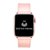 Pulseira Couro Single Tour Rosa Brilho Compatível com Apple Watch