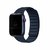 Pulseira Elos Couro Azul-Escuro Compatível Com Apple Watch