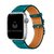 Pulseira Couro Single Tour Azul Compatível com Apple Watch