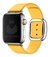 Pulseira Couro Fecho Moderno Magnético Amarelo Compatível com Apple Watch na internet