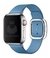 Pulseira Couro Fecho Moderno Magnético Azul Cerúleo Compatível com Apple Watch - comprar online