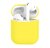 Case Capa Protetora Silicone Amarelo Compatível com AirPods