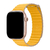 Pulseira Couro Loop Magnética Amarelo Compatível com Apple Watch na internet