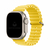 Pulseira Silicone Oceano Fivela Amarela Compatível com Apple Watch