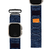 Pulseira Nylon Militar Larga Robusta Azul Compatível com Apple Watch