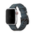 Pulseira Couro Line Rústica Azul Branco Compatível com Apple Watch - Baú do Viking