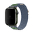 Pulseira Nylon Alpinista Rústica Militar Azul-Verde Compatível com Apple Watch - Baú do Viking