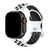 Pulseiras Silicone Furos Duplo Fecho Branco Preto Compatível com Apple Watch - loja online