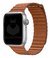 Pulseira Couro Loop Magnética Castanha Compatível com Apple Watch na internet