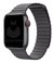 Pulseira Couro Loop Magnética Cinza Compatível com Apple Watch
