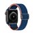 Pulseira Nylon Solo Chevron Azul Marinho Compatível com Apple Watch