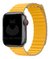 Pulseira Couro Loop Magnética Amarelo Compatível com Apple Watch na internet